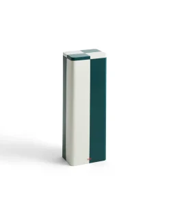 HAY Tin Container Slim Green Off White