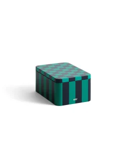 HAY Tin Container Small Green Dark Blue