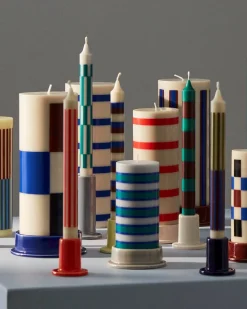 HAY Tube Candleholder S Warm Red