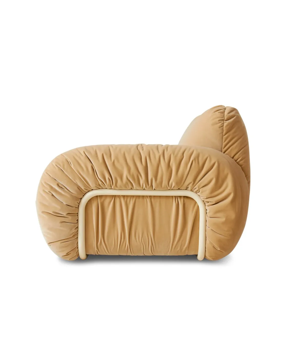 HK Living Arc Lounge Fauteuil Royal Velvet Cream