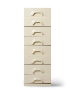 HK Living Chest Of 8 Drawers Cream