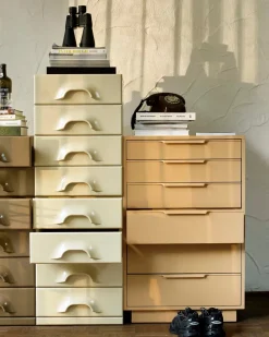HK Living Chest Of 8 Drawers Cream