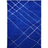 HK Living Hand Knotted Woolen Rug Cobalt