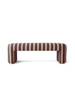 HK Living Lobby Bench Striped