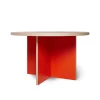 HK Living Round Dining Table Orange