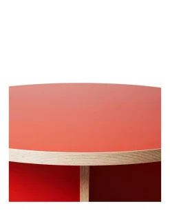 HK Living Round Dining Table Orange