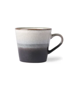 HK Living 70S Ceramics Cappuccino Mug Black/White