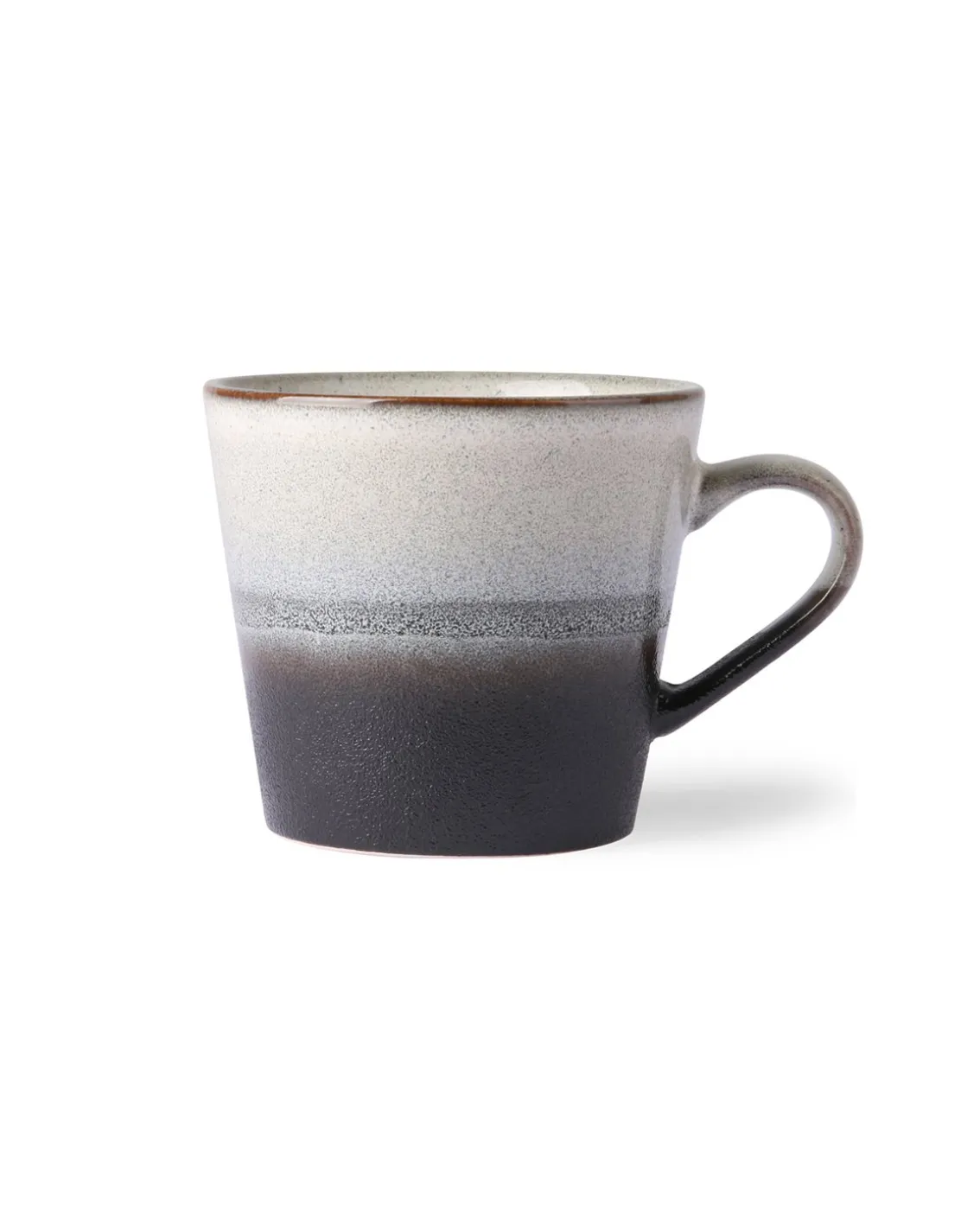 HK Living 70S Ceramics Cappuccino Mug Black/White