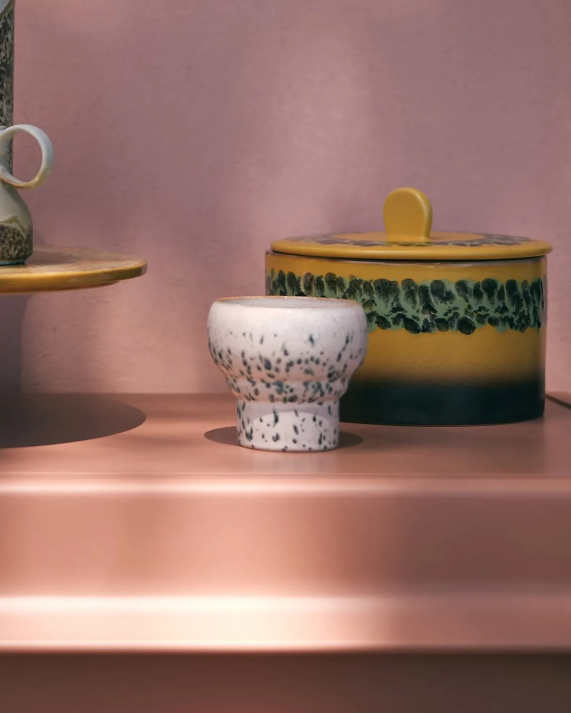 HK Living 70S Ceramics Lungo Mugs Set Of 2 Coral