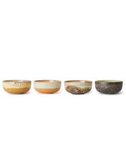 HK Living 70S Ceramics Tapas Bowls Set Of 4 Drift