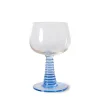 HK Living Swirl Wine Glass Blue