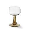 HK Living Swirl Wine Glass Green
