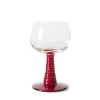 HK Living Swirl Wine Glass Red
