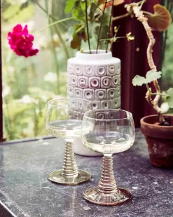 HK Living Swirl Wine Glass Nude