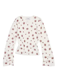 Holzweiler Babba Pointelle Long Sleeve Ecru