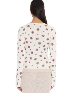 Holzweiler Babba Pointelle Long Sleeve Ecru