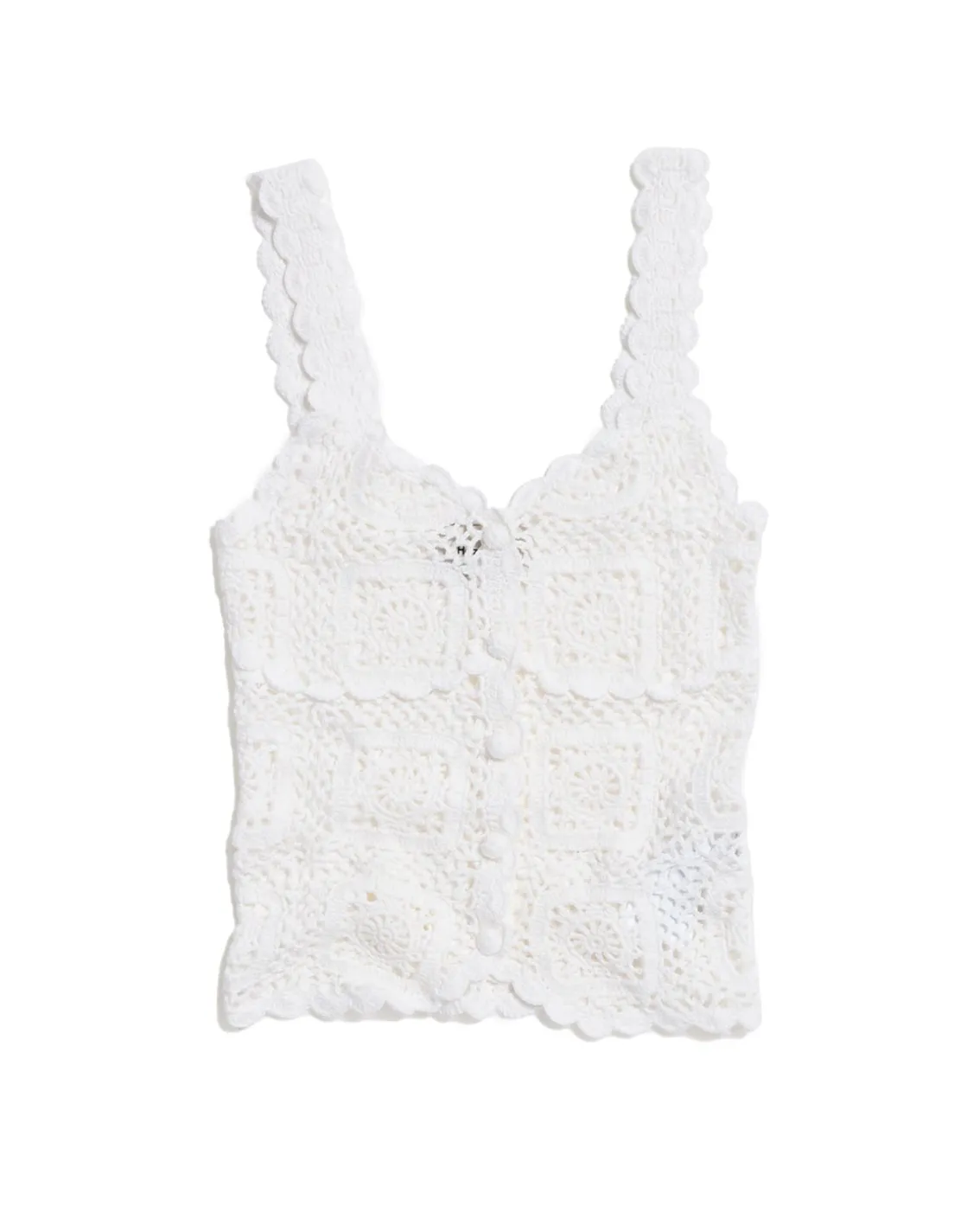 Holzweiler Rosie Crochet Top White