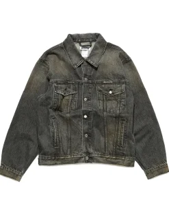HOPE Bold Denim Jacket Heavy Black Vintage