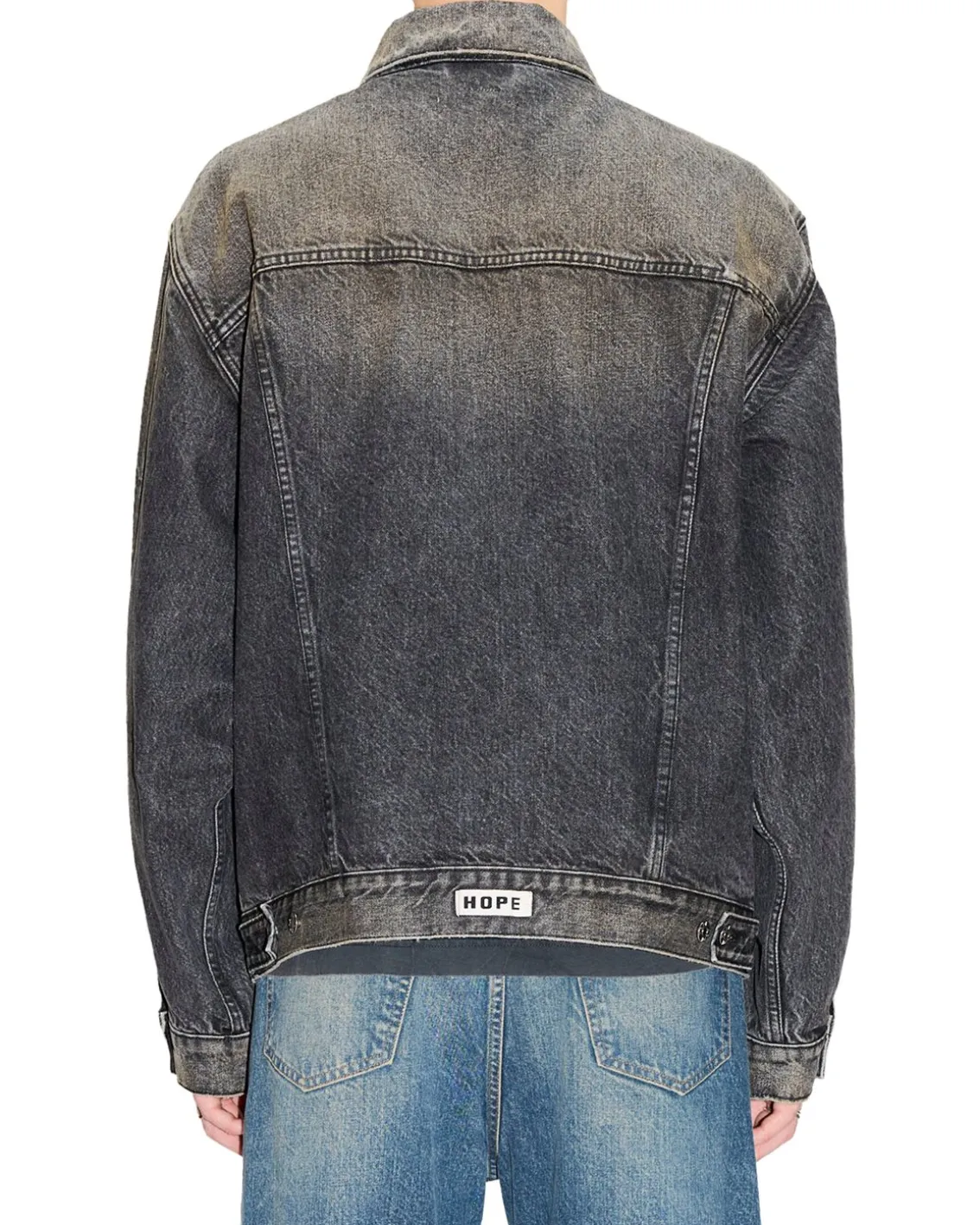 HOPE Bold Denim Jacket Heavy Black Vintage