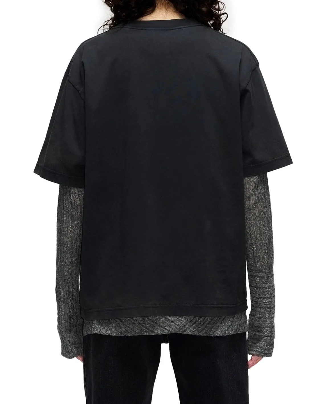 HOPE Boxy Tee Washed Black Jersey