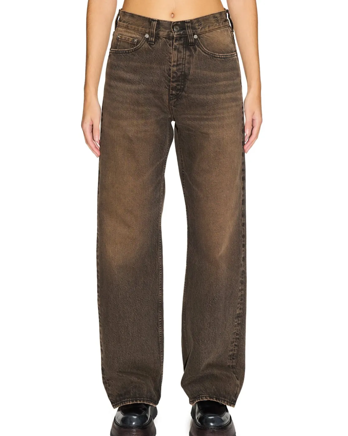 HOPE Criss Loose Fit JeansVintage Black Dirt