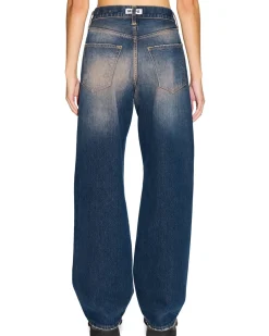 HOPE Criss Loose Fit Jeans Dark Blue Pink