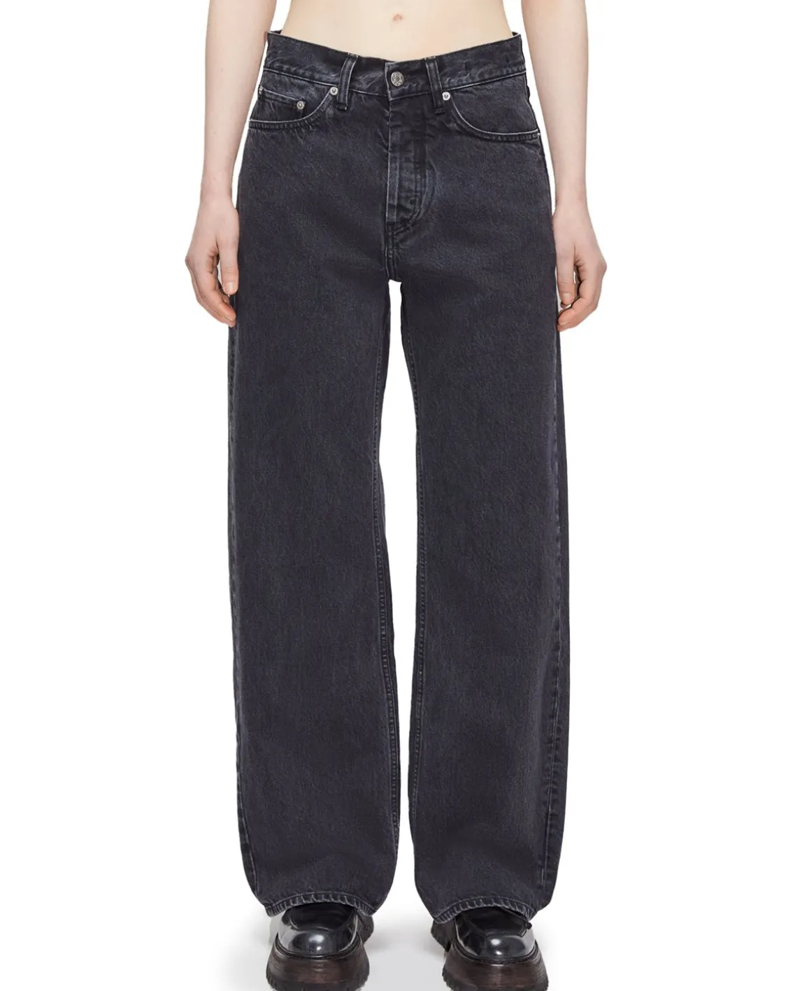 HOPE Criss Loose Fit Jeans Washed Black