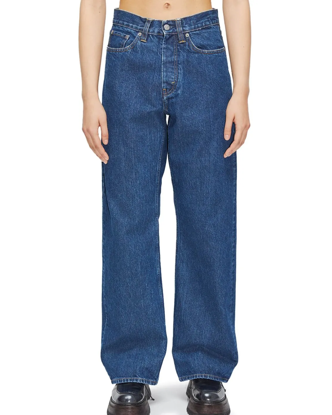HOPE Criss Loose Fit Jeans Dark Indigo Wash