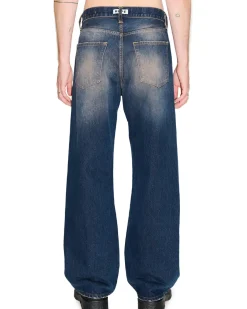 HOPE Criss Loose Fit Jeans Dark Blue Pink