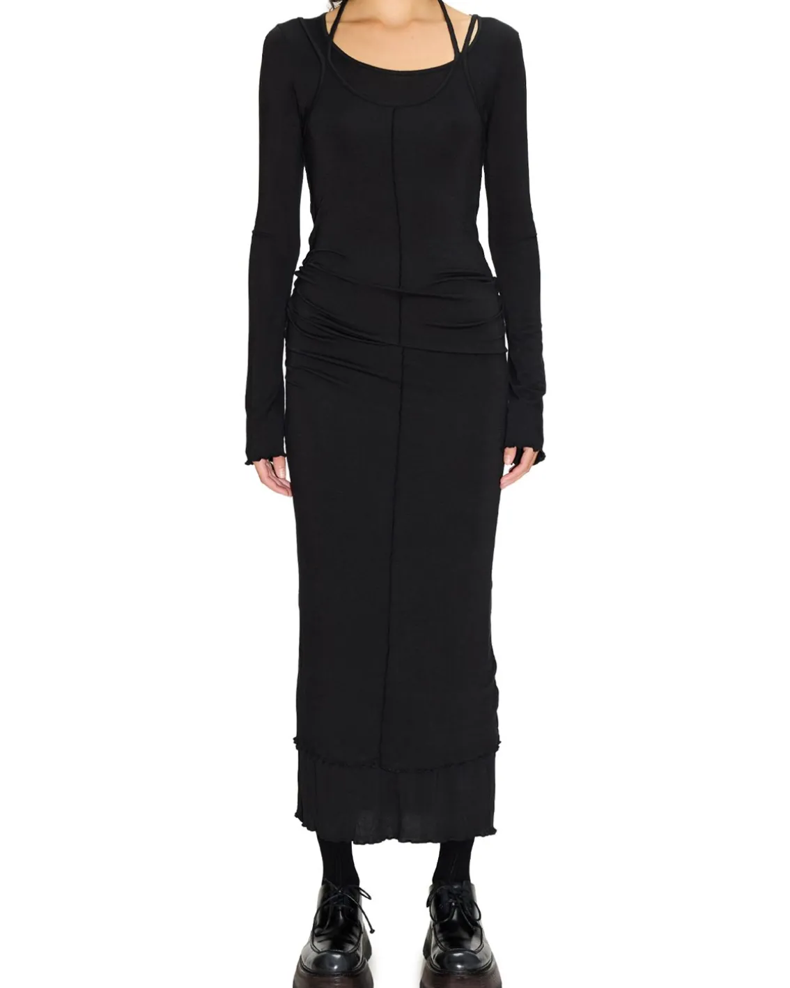 HOPE Dual Dress Black Thin Jersey