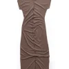 HOPE Roll Dress Plum Grey Hemp