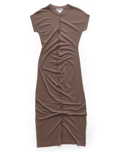 HOPE Roll Dress Plum Grey Hemp
