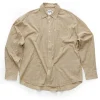 HOPE Room Shirt Beige Check Voile