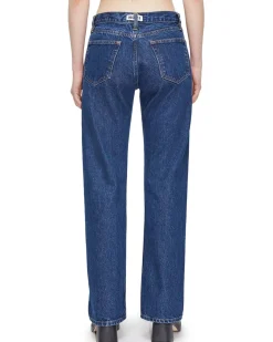 HOPE Rush Relaxed Bootcut Jeans Dark Indigo Wash