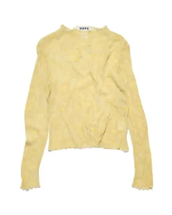 HOPE Simple Longsleeve Yellow Wallpaper Print