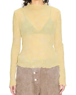 HOPE Simple Longsleeve Yellow Wallpaper Print