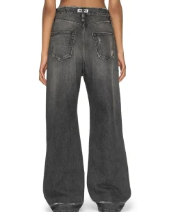 HOPE Skid Wide Leg Jeans Heavy Black Vintage