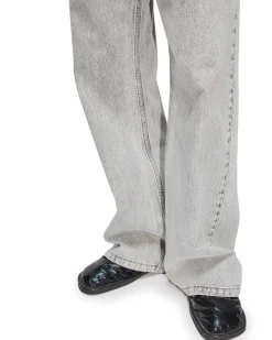 HOPE Skid Wide Leg Jeans Light Grey Stone
