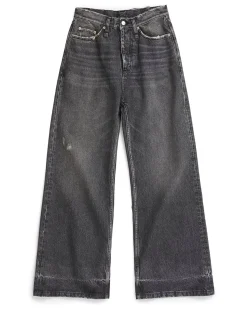 HOPE Skid Wide Leg Jeans Heavy Black Vintage