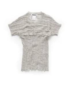 HOPE Sunny Tee Ice Grey Slub