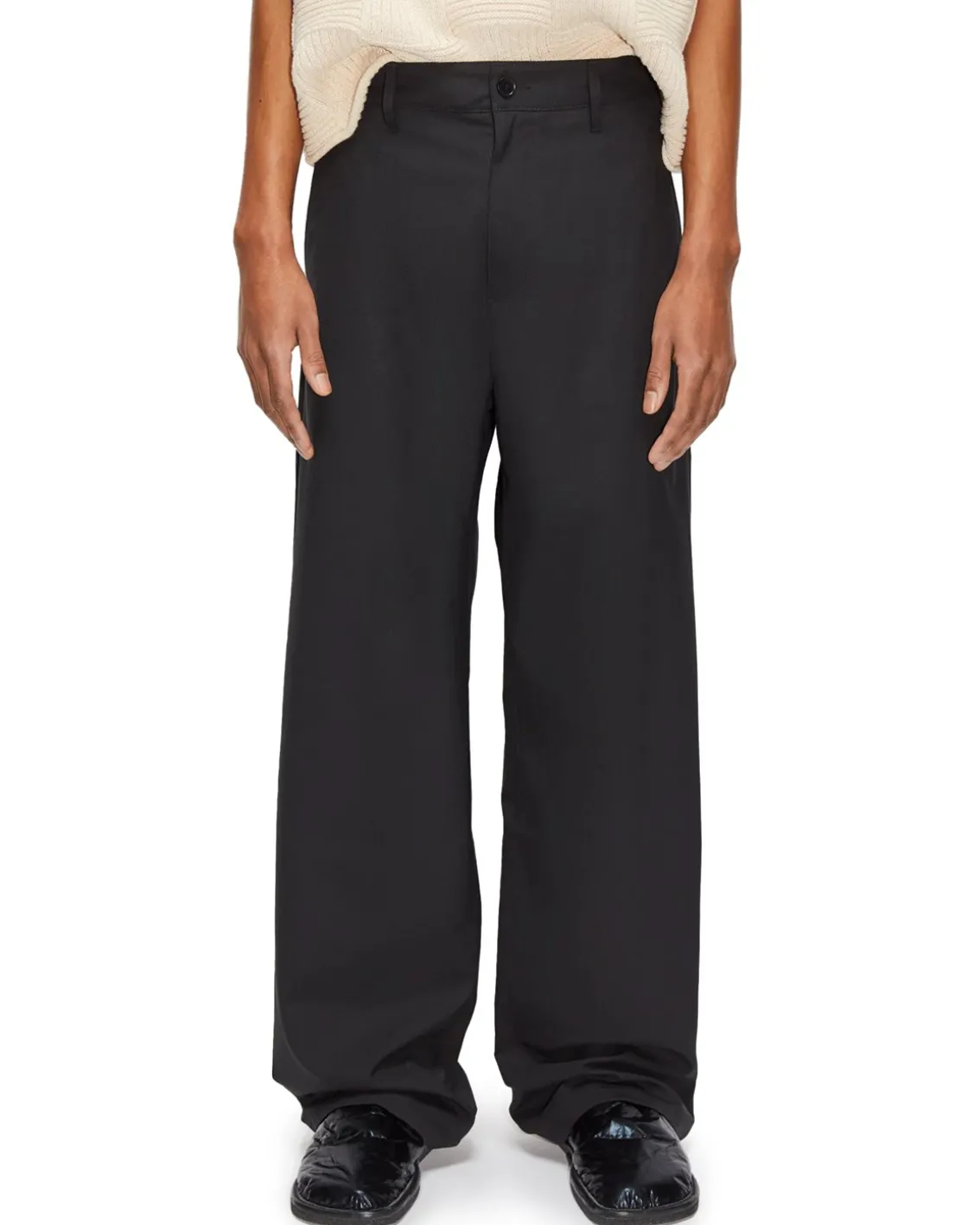 HOPE Wind Wide Leg Trousers Black