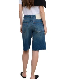 House of Dagmar Baggy Fit Shorts Vintage Blue