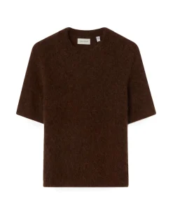 House of Dagmar Brushed Alpaca Top Tobacco Brown