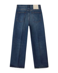 House of Dagmar Cropped Denim Vintage Blue