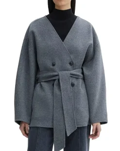 House of Dagmar Doublé Jacket Grey Melange