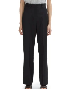 House of Dagmar High Waist Wool Pant Black