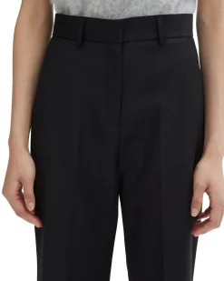 House of Dagmar High Waist Wool Pant Black