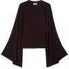 House of Dagmar Jersey Kimono Top Chocolate Brown