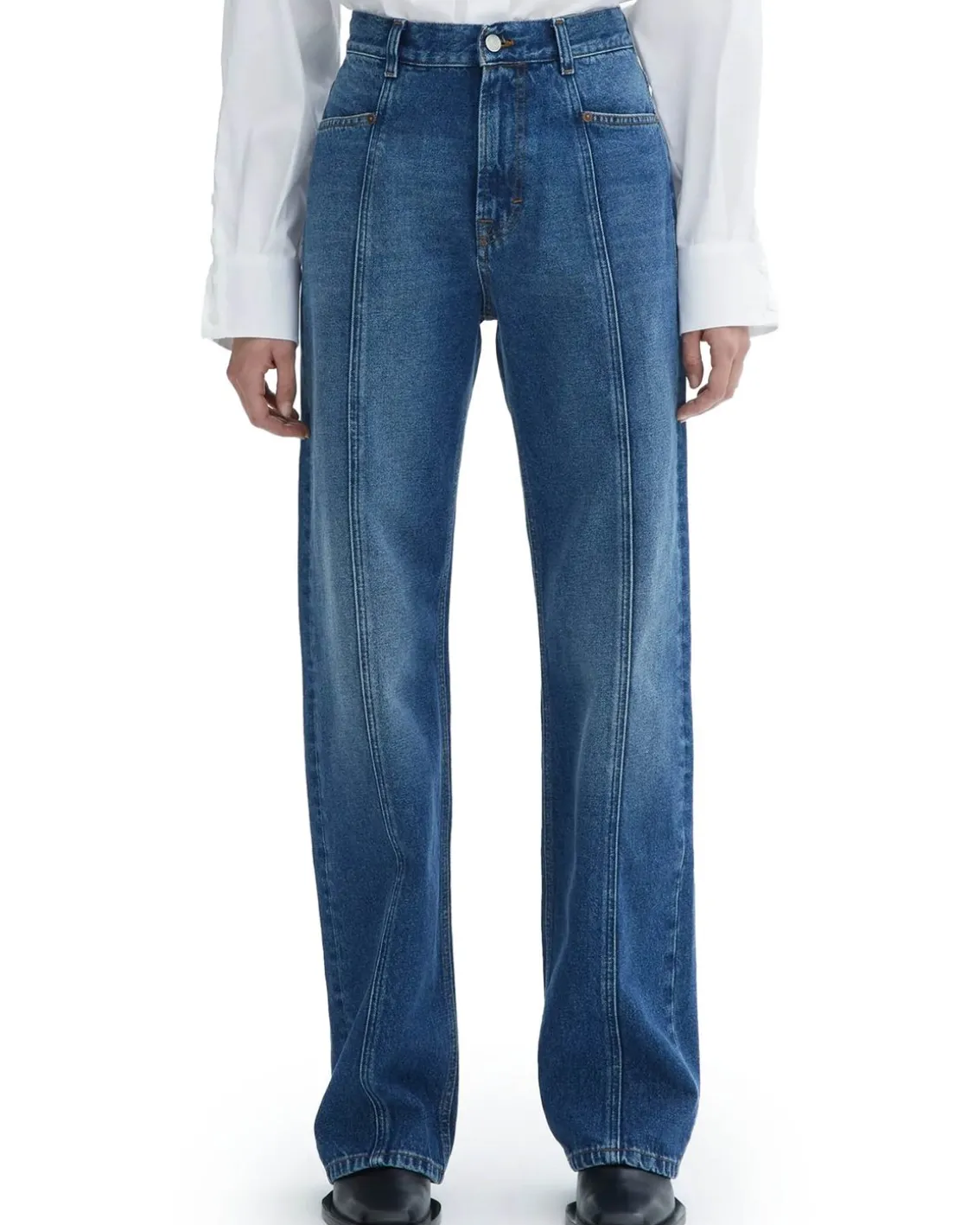 House of Dagmar Loose Fit Denim Dark Blue