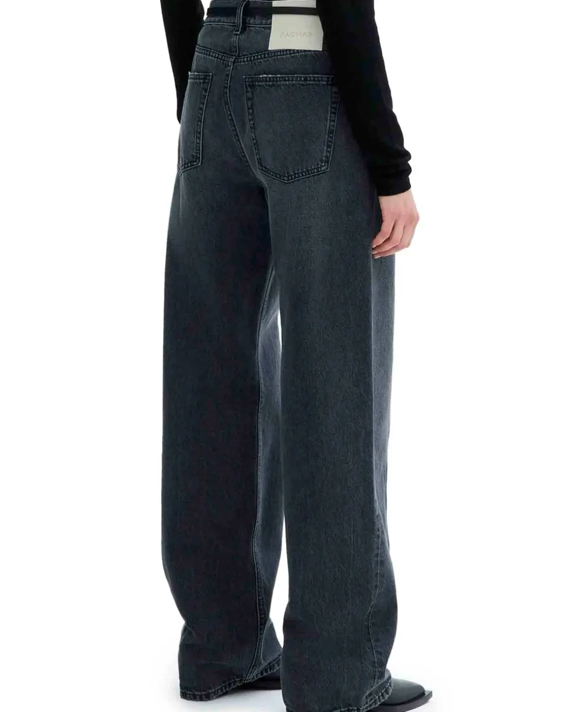 House of Dagmar Loose Fit Denim Dark Grey